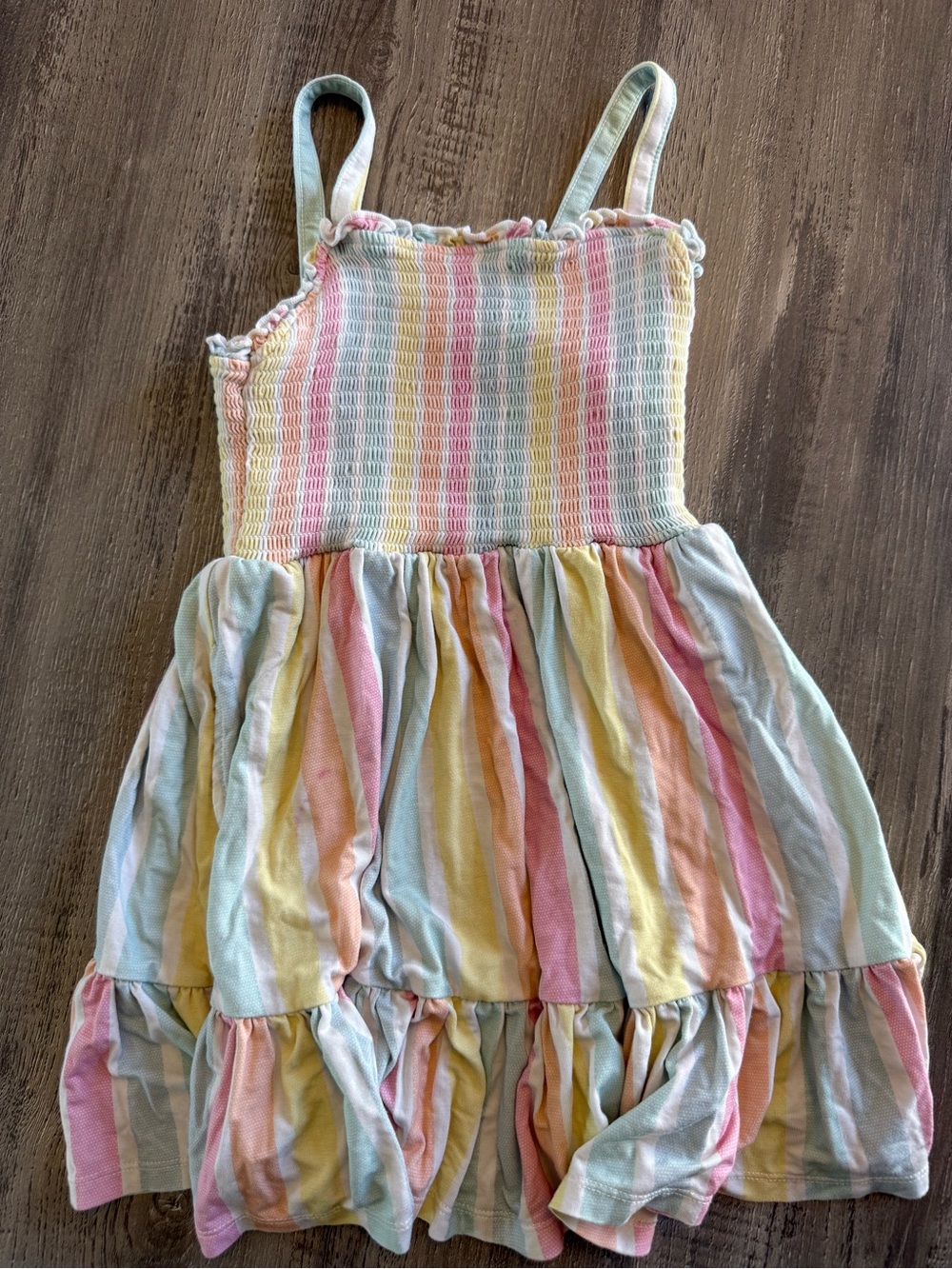 Little Sleepies Playful Stripes Tank Smocked Dress